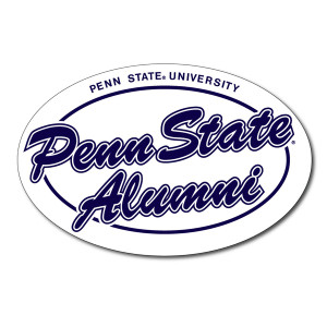 Penn State Alumni script magnet image